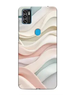 Чехол для ZTE Blade A7s 2020 с картинкой «Пастельные нежные волны»
