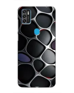 Чехол для ZTE Blade A7s 2020 с картинкой «Объемная темная решетка»