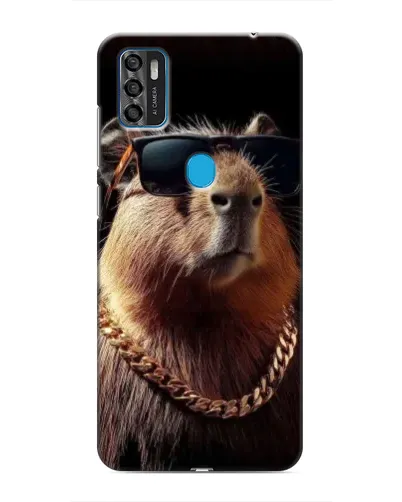 Чехол для ZTE Blade A7s 2020 с картинкой «Капибара золотая цепь»