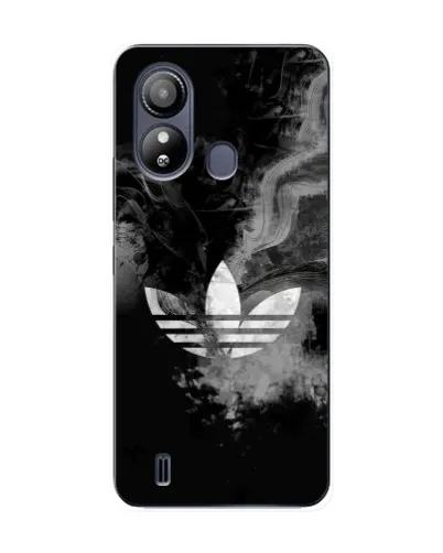Чехол для ZTE Blade L220 с картинкой «Абстрактный дым Adidas»