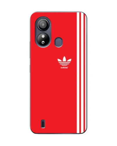Чехол для ZTE Blade L220 с картинкой «Красный минимализм Adidas»