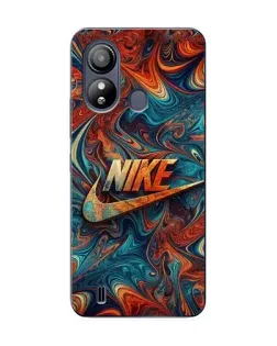 Чехол для ZTE Blade L220 с картинкой «Nike в абстракции»