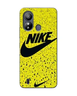 Чехол для ZTE Blade L220 с картинкой «Желтый текстурный Nike»