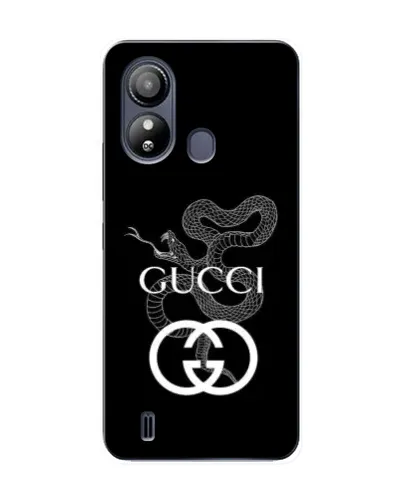 Чехол для ZTE Blade L220 с картинкой «Gucci — серебряная змея»