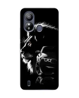 Чехол для ZTE Blade L220 с картинкой «BMW и лев»
