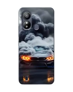 Чехол для ZTE Blade L220 с картинкой «BMW в дыму»
