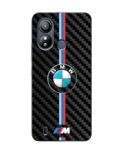 Чехол для ZTE Blade L220 с картинкой «Эмблема BMW и карбон»