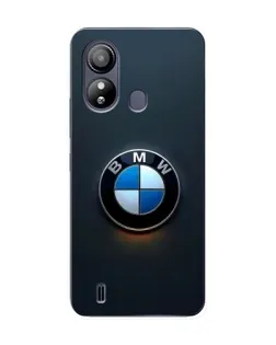 Чехол для ZTE Blade L220 с картинкой «Логотип BMW — минимализм»