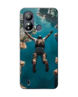 Чехол для ZTE Blade L220 с картинкой «PUBG — свободное падение»
