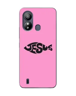 Чехол для ZTE Blade L220 с картинкой «Розовый символ  Jesus»