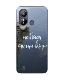 Чехол для ZTE Blade L220 с картинкой «Вера над пропастью»