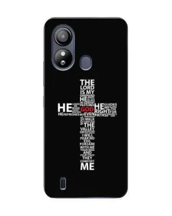 Чехол для ZTE Blade L220 с картинкой «Текстовый крест»