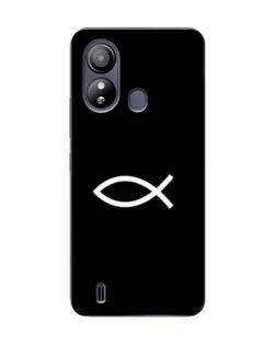 Чехол для ZTE Blade L220 с картинкой «Символ рыбы Jesus»