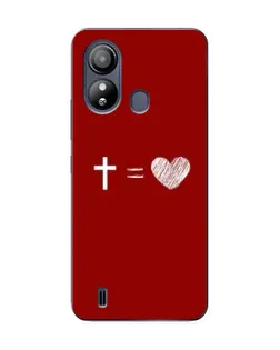 Чехол для ZTE Blade L220 с картинкой «Уравнение любви»