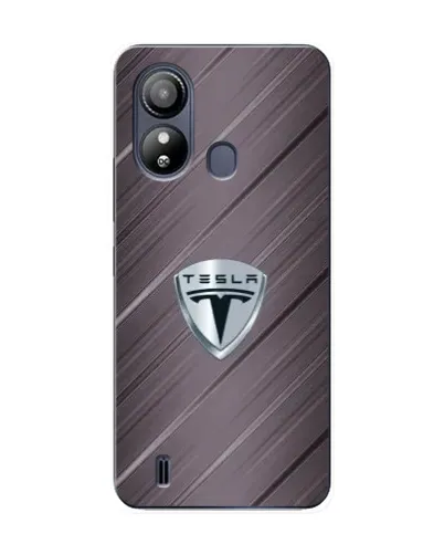 Чехол для ZTE Blade L220 с картинкой «Металлическая текстура Tesla»
