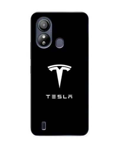 Чехол для ZTE Blade L220 с картинкой «Tesla White Logo»
