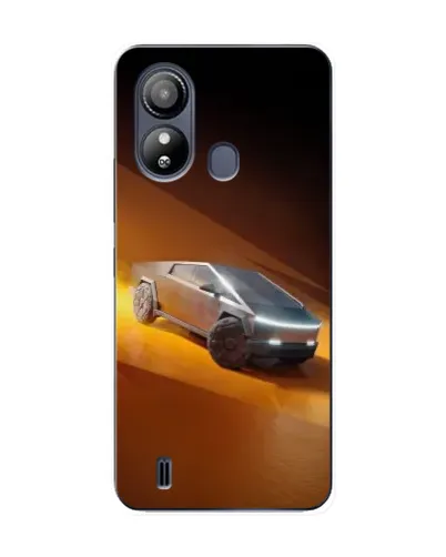 Чехол для ZTE Blade L220 с картинкой «Cybertruck в пустыне»