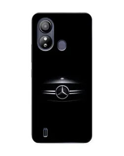 Чехол для ZTE Blade L220 с картинкой «Mercedes — абстрактные линии»