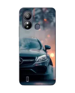 Чехол для ZTE Blade L220 с картинкой «Mercedes — ночной город»