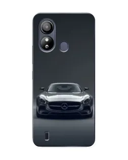 Чехол для ZTE Blade L220 с картинкой «Mercedes на черном»