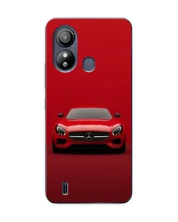 Чехол для ZTE Blade L220 с картинкой «Красный Mercedes AMG»