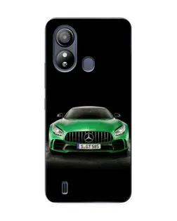 Чехол для ZTE Blade L220 с картинкой «Mercedes — неоновый лого»