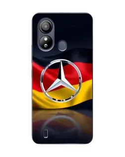 Чехол для ZTE Blade L220 с картинкой «Mercedes — флаг Германии»