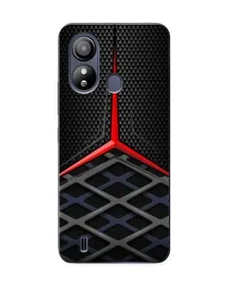 Чехол для ZTE Blade L220 с картинкой «Mercedes Carbon Grid»