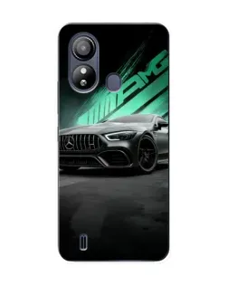 Чехол для ZTE Blade L220 с картинкой «Темный Mercedes AMG»