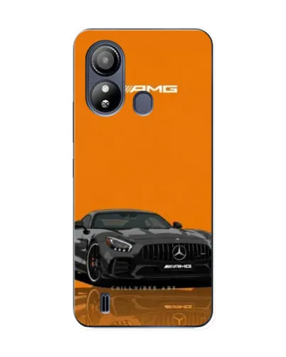 Чехол для ZTE Blade L220 с картинкой «Оранжевый Mercedes AMG»