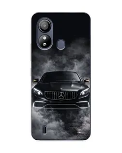 Чехол для ZTE Blade L220 с картинкой «Mercedes в дыму»