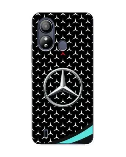 Чехол для ZTE Blade L220 с картинкой «Mercedes — бирюзовый акцент»