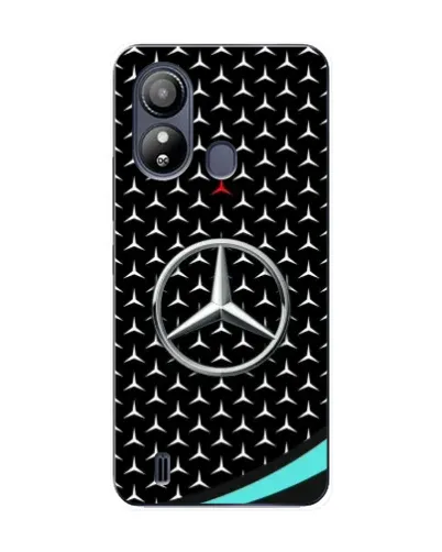 Чехол для ZTE Blade L220 с картинкой «Mercedes — бирюзовый акцент»