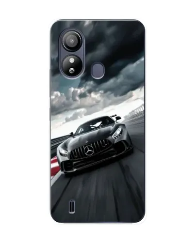 Чехол для ZTE Blade L220 с картинкой «Гоночный Mercedes AMG»