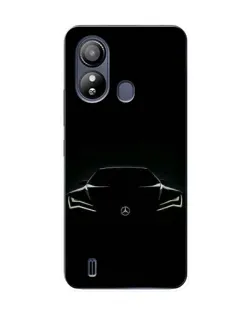 Чехол для ZTE Blade L220 с картинкой «Mercedes — силуэт авто» Чехол для ZTE Blade L220 с картинкой «Mercedes — силуэт авто»