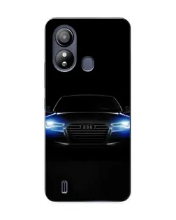 Чехол для ZTE Blade L220 с картинкой «Audi в неоне»
