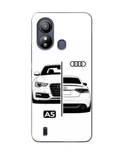 Чехол для ZTE Blade L220 с картинкой «Audi — контрастный дизайн»