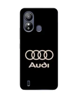 Чехол для ZTE Blade L220 с картинкой «Audi — золотой логотип»