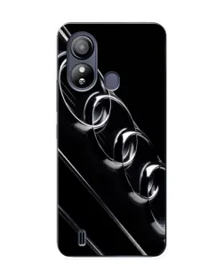 Чехол для ZTE Blade L220 с картинкой «Audi — абстрактные кольца»