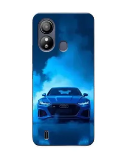 Чехол для ZTE Blade L220 с картинкой «Audi — голубая энергия»