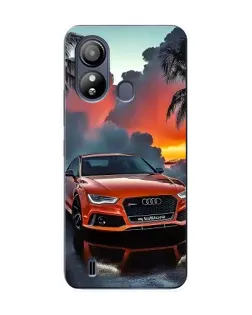 Чехол для ZTE Blade L220 с картинкой «Audi — закат»