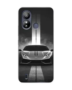 Чехол для ZTE Blade L220 с картинкой «Lamborghini симметрия дорог»