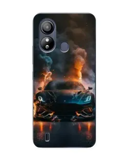 Чехол для ZTE Blade L220 с картинкой «Lamborghini дымная эстетика»