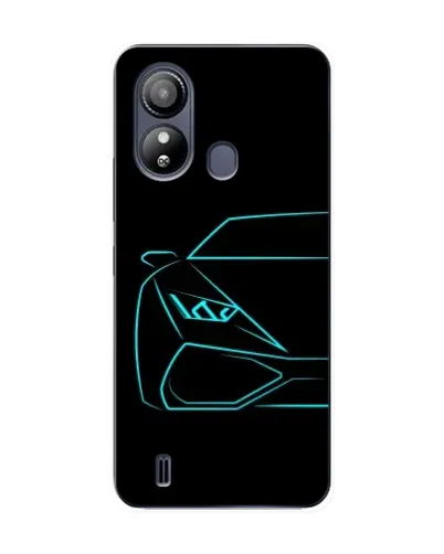Чехол для ZTE Blade L220 с картинкой «Голубой силуэт Lamborghini» Чехол для ZTE Blade L220 с картинкой «Голубой силуэт Lamborghini»