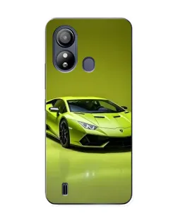 Чехол для ZTE Blade L220 с картинкой «Салатовый Lamborghini Huracan»