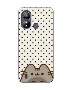 Чехол для ZTE Blade L220 с картинкой «Пушин в горошек»