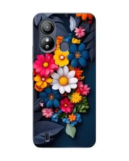 Чехол для ZTE Blade L220 с картинкой «Цветочная феерия»