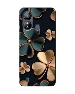Чехол для ZTE Blade L220 с картинкой «Клевер в золоте»