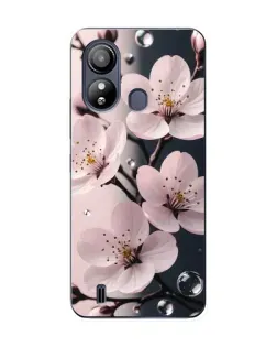 Чехол для ZTE Blade L220 с картинкой «Нежная сакура и капли»