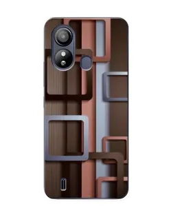 Чохол для ZTE Blade L220 з картинкою «Коричневі об'ємні квадрати» Чохол для ZTE Blade L220 з картинкою «Коричневі об'ємні квадрати»